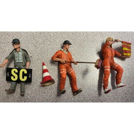 Le Mans Miniatures COFLM132002M Coffret n1 de 3 commissaires de piste