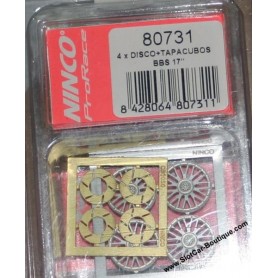 Ninco 80204 Brass Pinions Inline 9t x 2 