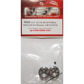 NSR 5022 3/32 Aluminum Rear Wheels Larger Ø13 Air System Formula 86/89 2/pk 