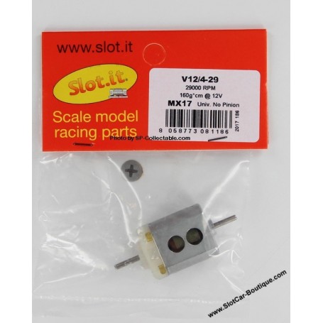 Slot it MX17 Motor 29000 RPM V12 4 29 No Pinion