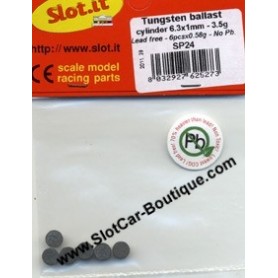 Slot it 2.5g Motor Mount Shaped Tungsten Ballas Weight For 1/32 Slot Cars SP23 