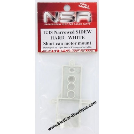 NSR 1263 Triangular Sidewinder Short Can Motor Mount Hard White 