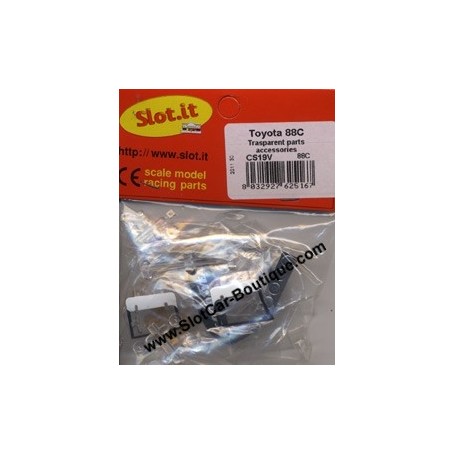SLOT IT SICS19V TOYOTA 88C TRANSPARENT PARTS NEW 1/32 SLOT CAR PARTS 