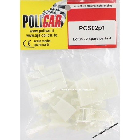 Policar PCS02P1 F1 Lotus 72 Spare Body Parts Type A 1/32 Slot Car Part 