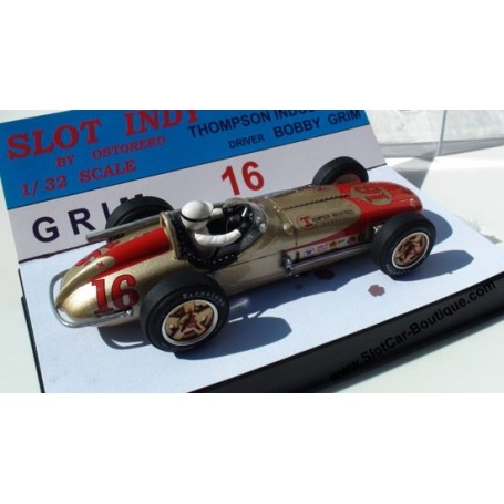Bobby Grim 1961 Indy 500 1/32 Slot Car ODG 010 Ostorero Watson Offenhauser 