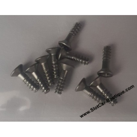 NEW 1/32 SLOT CAR PART SIDEWAYS SWMS/06 M2 X 3MM MOTOR FIXING SCREWS 10 PCS 