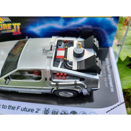 Scalextric Back to The Future Part II Delorean 1:32 Slot Race Car C4249,  Silver