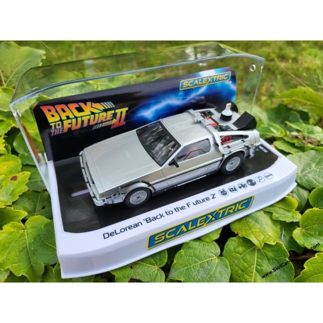 Scalextric Back to The Future Part II Delorean 1:32 Slot Race Car C4249,  Silver