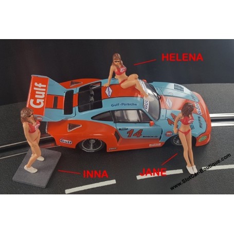 INNA 1/32 SLOT CAR FIGURE SIDEWAYS SWFIG/009 GRID GIRL FIGURE HAWAIIAN TROPIC 